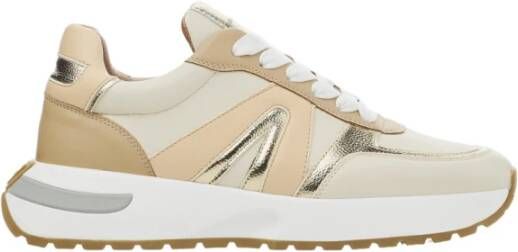 Alexander Smith Ivory Cognac Runner Sneakers Multicolor Dames