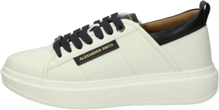 Alexander Smith Eco Wembley Wit Blauw Sneakers White Heren