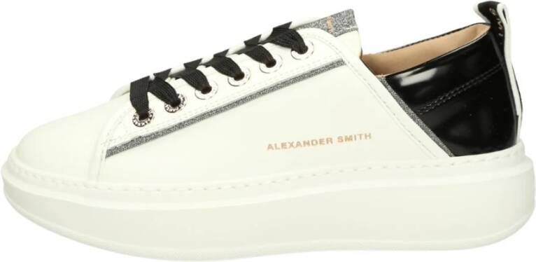 Alexander Smith Wembley Sneakers Wit Zwart White Dames