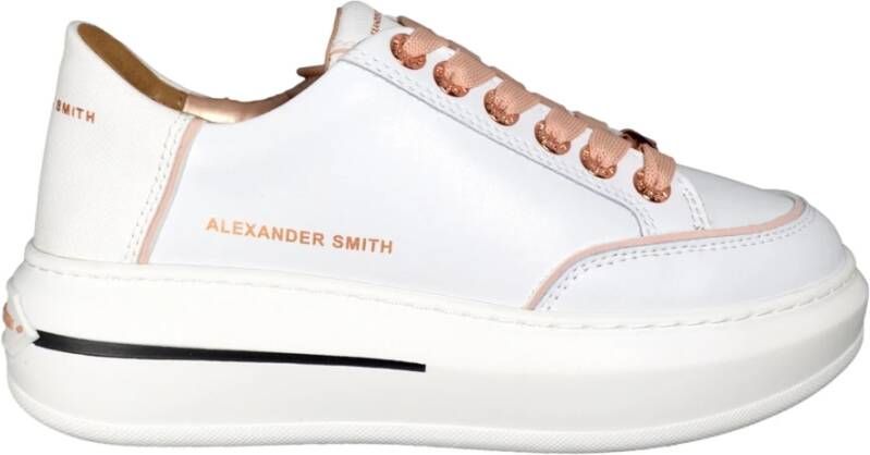 Alexander Smith Lancaster Woman LSW 1948 Sneakers Wit Roze White Dames