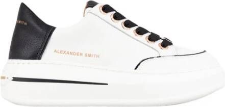 Autry Vintage lage profiel leren sneakers met Amerikaanse vlag detail White Dames