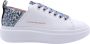 Alexander Smith Witte leren sneakers met blauwe details White - Thumbnail 67