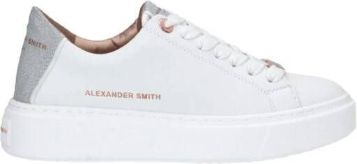 Alexander Smith Londen Vrouw Wit Zilver Sneakers White Dames
