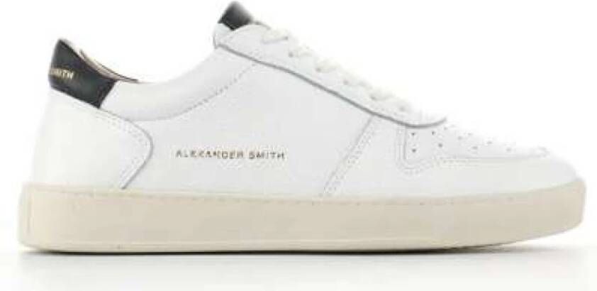 Alexander Smith Leren Sneakers White Heren