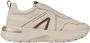 Alexander Smith Liverpool Dames Sneakers van beige leer en mat spiegelend - Thumbnail 1