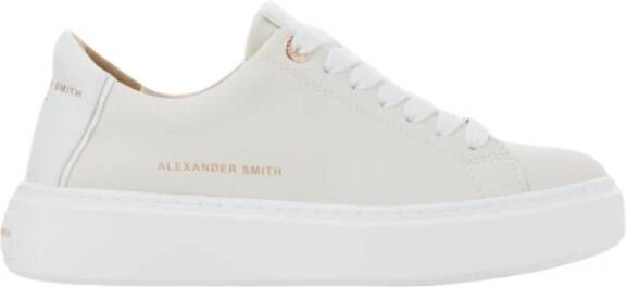 Alexander Smith Londen Vrouw Room Wit Sneakers Beige Dames