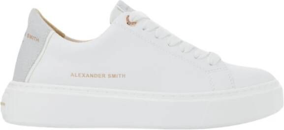 Alexander Smith Londen Vrouw Wit Zilver Sneakers White Dames