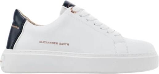 Alexander Smith Londen Vrouw Wit Zwart Sneakers White Dames