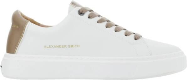 Alexander Smith Londen Wit Bruin Sneakers White Heren
