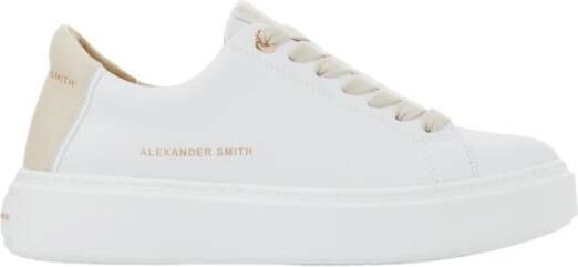 Alexander Smith London Vrouw Wit Beige Sneakers Multicolor Dames