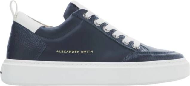 Alexander Smith Luxe Blauwe Bond Street Sneakers Blue Heren