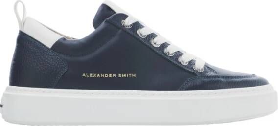 Alexander Smith Luxe Blauwe Straat Stijl Sneakers Blue Heren