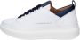 Alexander Smith Luxe leren sneakers in wit en blauw White Heren - Thumbnail 9