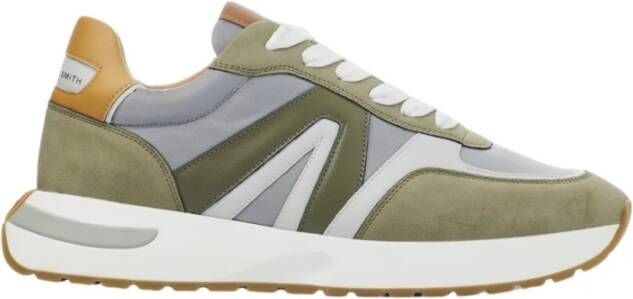 Alexander Smith Militair Groene Runner Sneakers Green Heren