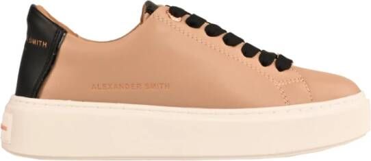 Alexander Smith Minimalistische stijl urban sneaker voor Beige