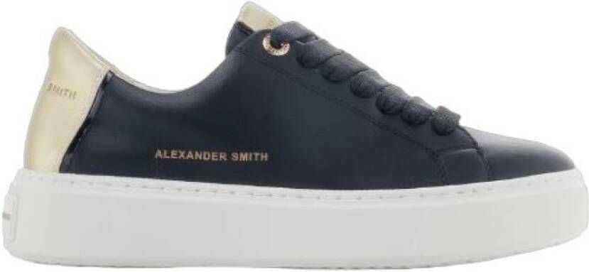 Alexander Smith N1D 02Bgd.blk Gold Lage Sneakers Zwart Dames