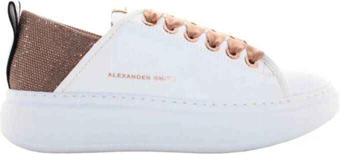 Alexander Smith Wit Koper Wembley Vrouw Sneakers White Dames