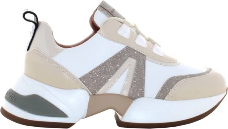 Alexander Smith Moderne Wit Goud Marmer Sneaker White Dames