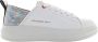 Alexander Smith Iridescent Crocodile Texture Sneakers White Dames - Thumbnail 1