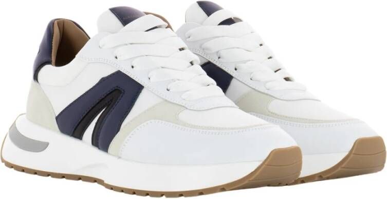 Alexander Smith Sneakers Wit Blauw Stijlvol Model White Heren
