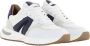 Alexander Smith Witte Blauwe Leren Sneaker White Heren - Thumbnail 1