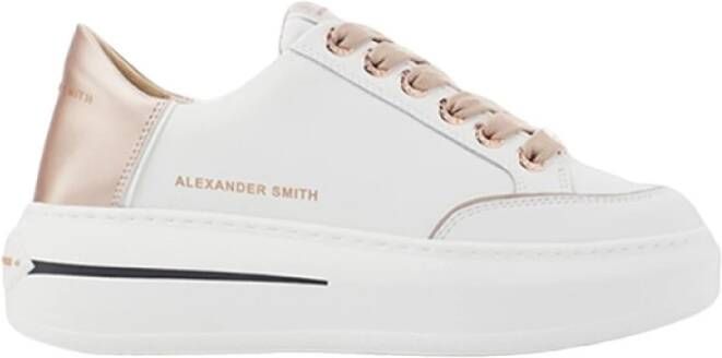 Alexander Smith Lancaster Woman White Copper Sneakers White Dames