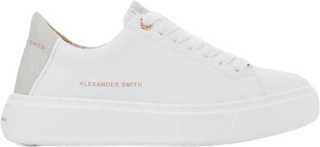 Alexander Smith Londen Vrouw Wit Goud Sneakers White Dames