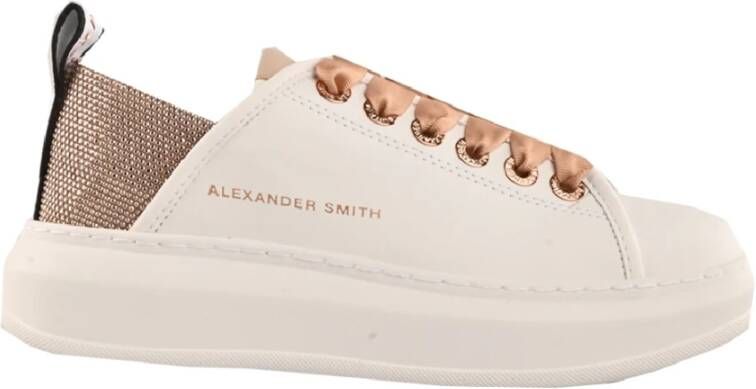 Alexander Smith Wembley Leren Sneakers voor Dames White Dames