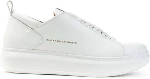 Alexander Smith Wembley Total White Leren Sneakers White Heren