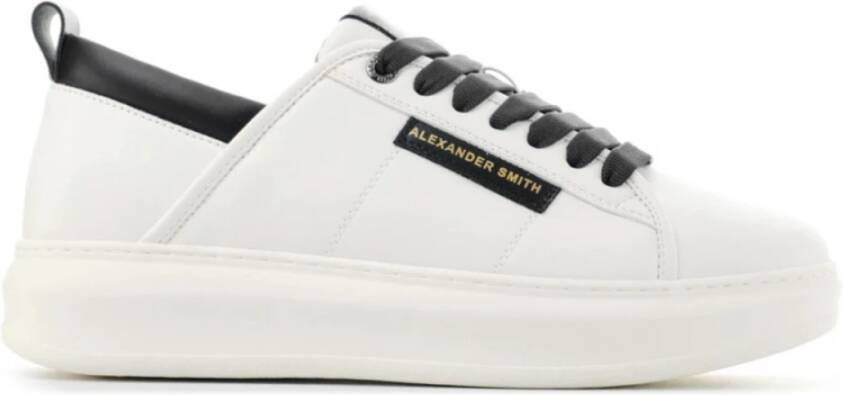 Alexander Smith Eco Sneakers Wit Zwart White Heren