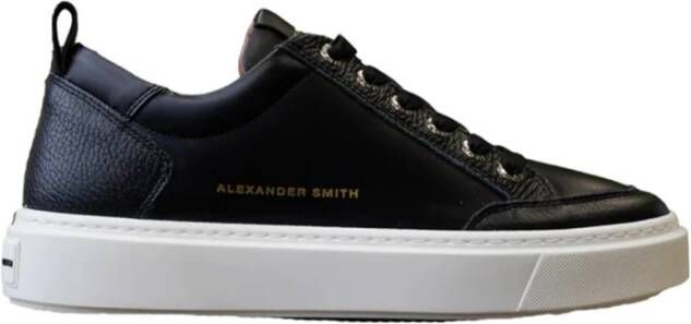 Alexander Smith Zwarte Bond Sneakers voor Mannen Black Heren