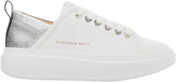 Alexander Smith Sportieve Wit Zilver Sneakers White Dames
