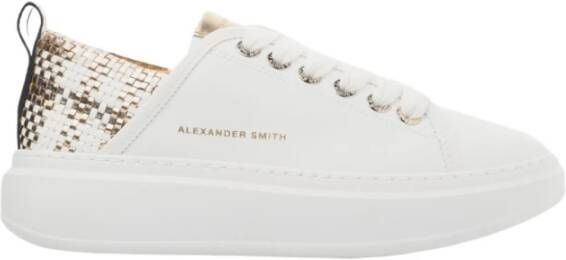 Alexander Smith Sporty Elegance White Copper Sneakers White Dames