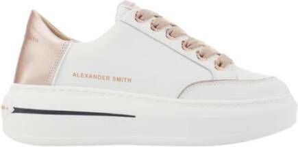 Alexander Smith Witte Koperen Sneakers Lancaster Gate Stijl White Dames