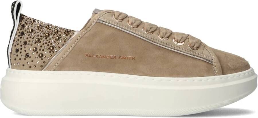 ALEXANDER SMITH Lage Sneakers Dames Wembley Maat: 38 Materiaal: Suède Kleur: Beige