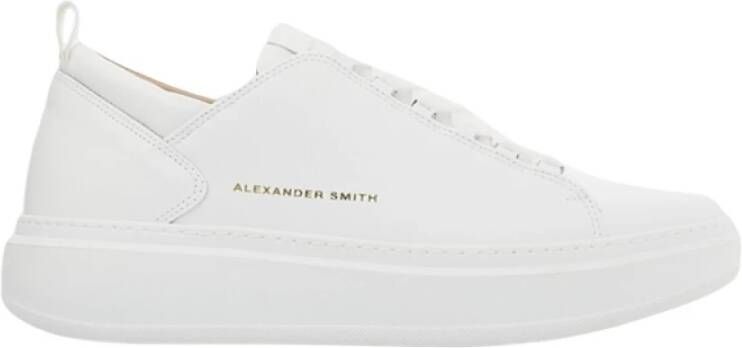 Alexander Smith Wembley Total White Leren Sneakers White Heren