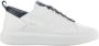 Alexander Smith Wembley Wit Zwart Leren Sneakers White Heren - Thumbnail 5