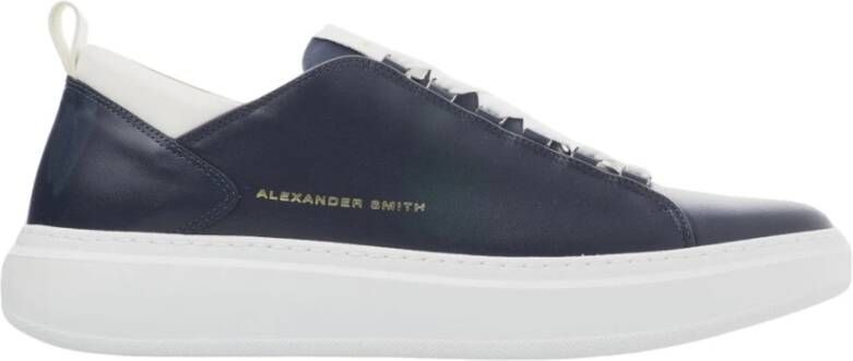Alexander Smith Wembley Leren Sneakers voor Heren Blue Heren