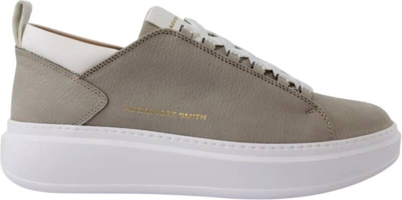 Alexander Smith Wembley Lichtgrijs Witte Sneakers
