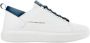 Alexander Smith Luxe leren sneakers in wit en blauw White Heren - Thumbnail 11