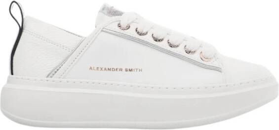 Alexander Smith Wembley Vrouw Wit Zilver Sneakers White Dames