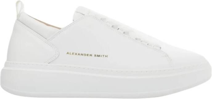 Alexander Smith Wembley Witte Leren Sneakers White Heren