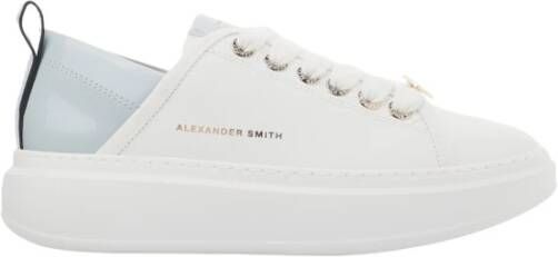 Alexander Smith Wembley Woman White Azure Sneakers Multicolor Dames