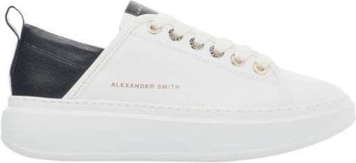 Alexander Smith Wembley Woman White Black Sneakers White Dames