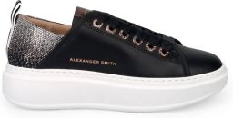Alexander Smith Wembley Zwarte Leren Sneakers