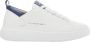 Alexander Smith Witte leren sneakers met blauwe details White - Thumbnail 19
