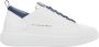 Alexander Smith Luxe leren sneakers in wit en blauw White Heren - Thumbnail 1