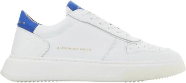 Alexander Smith Wit Bluette Leren Sneakers White Heren