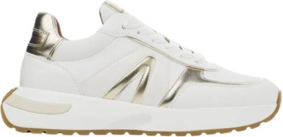 Alexander Smith Wit Goud Hyde Vrouw Sneakers White Dames