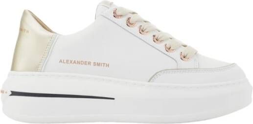 Alexander Smith Wit Goud Lancaster Gate Sneakers Multicolor Dames